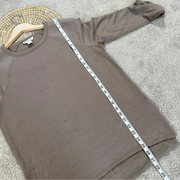 Athleta Women’s Coaster Luxe Recover Sweatshirt Ultra-Soft in Mortar Mushroom XS - Picture 10 of 16